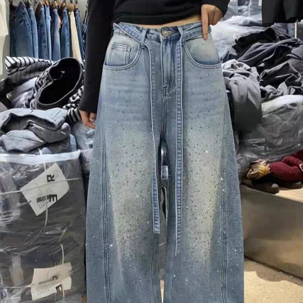 Shimmer Wide-Leg Pants