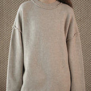 Relaxed Drop-Shoulder Sweater