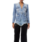 V-Neck Pocket Jacket