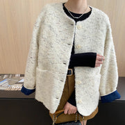 Textured Button-Front Jacket