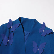 Applique Jacket and Pleated Skirt Set