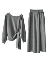 Asymmetric Top and Pants Set