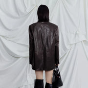 Glossy Relaxed Tailored Blazer