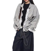 Lace-Trim Drawstring Jacket