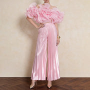 Ruffled Top or Pleated Pants