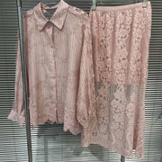 Striped Shirt or Lace Skirt