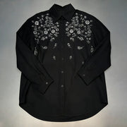 Floral Embellished Long-Sleeve Shirt