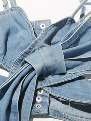 Bow-Front Top or Wide-Leg Pants