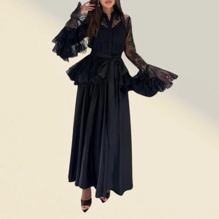 Lace Jacket and Long Dress Set