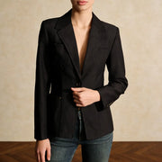 Single-Button Tailored Blazer