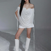 Draped Off-Shoulder Top