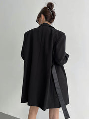 Single-Button Fitted Blazer