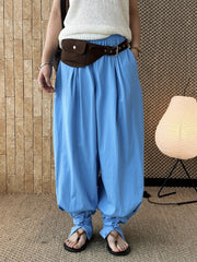 Ruched-Cuff Balloon Pants