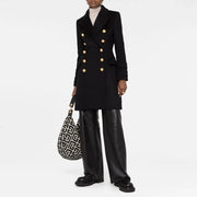 Double-Breasted Fitted Coat