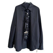 Floral Applique Button Shirt