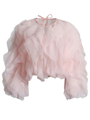 Ruffled Long-Sleeve Blouse