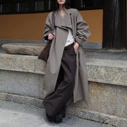Relaxed Single-Breasted Trench Coat