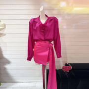 Rosette Button-Up Shirt