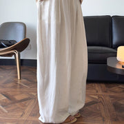 Pleated Relaxed Wide-Leg Pants