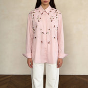 Scattered Floral Button-Up Shirt
