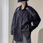 Embellished Button-Up Shirt