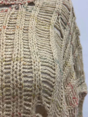 Openwork Long-Sleeve Sweater