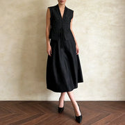 Floral-Motif Vest or Skirt