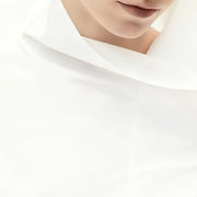 Asymmetric High-Neck Blouse