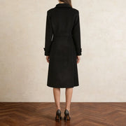 Wide-Collar A-Line Coat