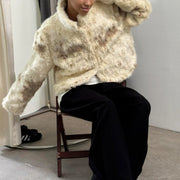 Shaggy Collared Cropped Jacket