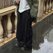 Side-Tie Wide-Leg Pants