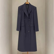 Double-Breasted Longline Coat