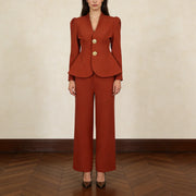 Fitted Blazer and Pants Set