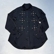 Geometric Embellished Button Shirt