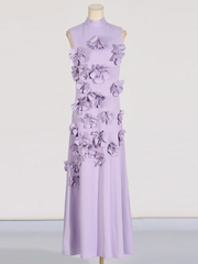 Floral Applique Sleeveless Dress