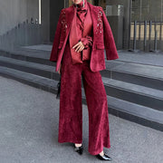 Sequin Blazer and Pants Set