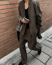 Relaxed Blazer and Pants Set