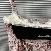 Animal-Print Tie-Front Camisole