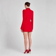 Double-Breasted Longline Blazer