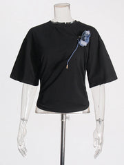 Rosette Short-Sleeve Tee
