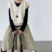 Relaxed V-Neck Sweater Vest