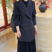 Fitted Double-Breasted Blazer