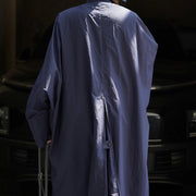 Relaxed Longline Zip-Up Jacket