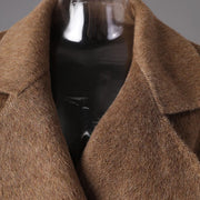 Notched-Lapel Tie-Waist Coat