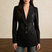 Cutwork-Waist Tailored Blazer