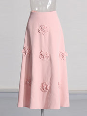 Floral Applique Top, Skirt or Set