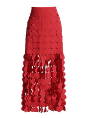 Disc-Trim Cutout Skirt