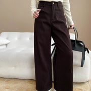 Straight-Leg Full-Length Pants