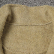 Contrast-Trim Longline Coat