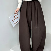 Pleated Wide-Leg Pants